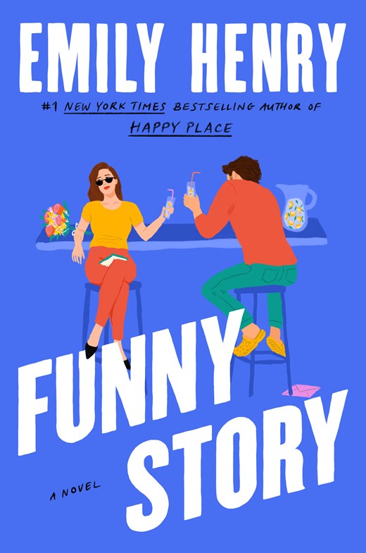 Funny Story by Emily Henry book cover displaying a vibrant romance novel aesthetic.