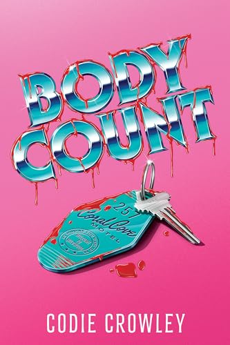 The slick tech-noir book cover of Body Count by Codie Crowley, depicting a shadowed metropolitan skyline fractured by neon lines, hinting at the novel's tense corporate espionage theme.