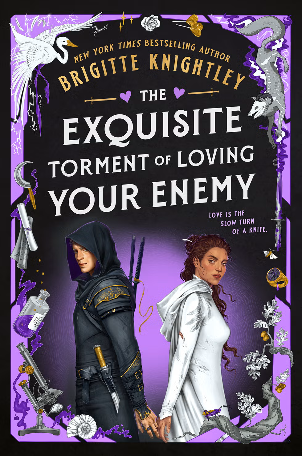 A close-up of the intricate magical runes and daggers representing the forbidden romance in The Exquisite Torment of Loving Your Enemy review.
